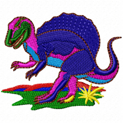 Dinosaur Embroidery Design 4